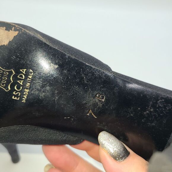 Escada Black and Gold Women's Shoes - Picture 12 of 15